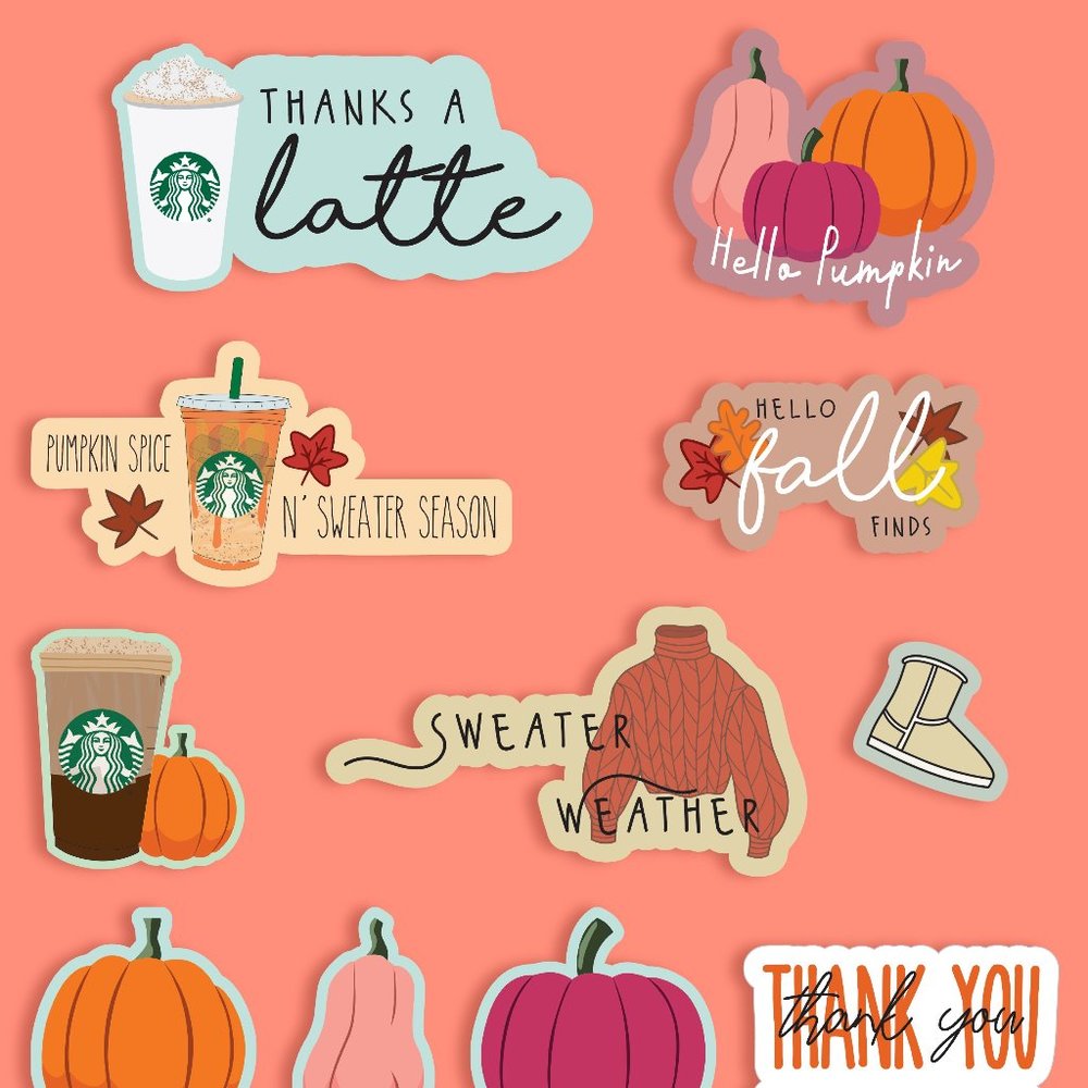 210 Fall Reseller Sticker Pack GLOSSY